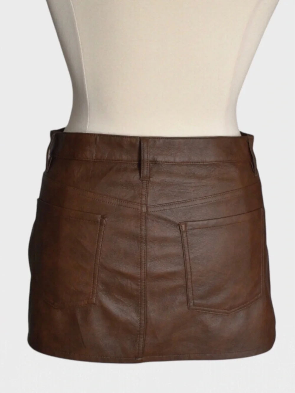 No Boundaries Faux Leather Micro Mini‎ Skirt